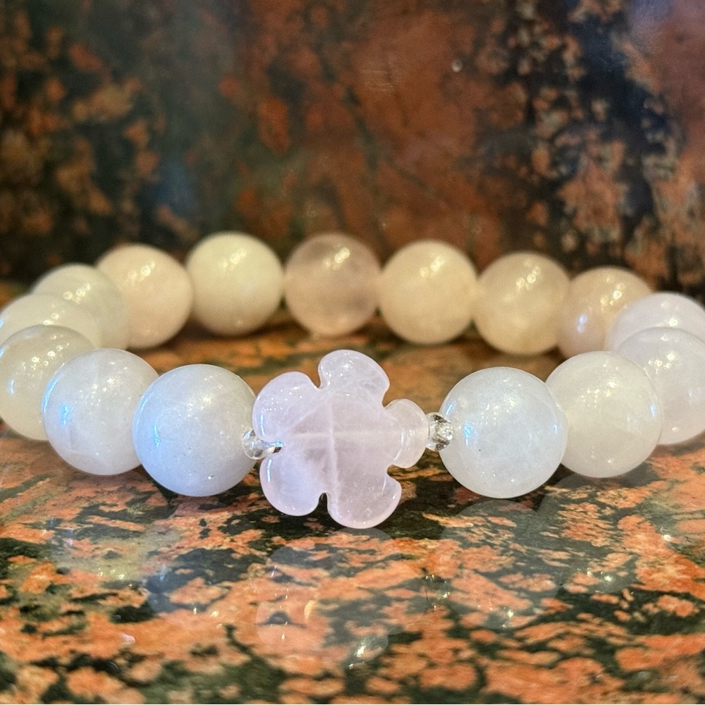 Rose Quartz Beaded Bracelet